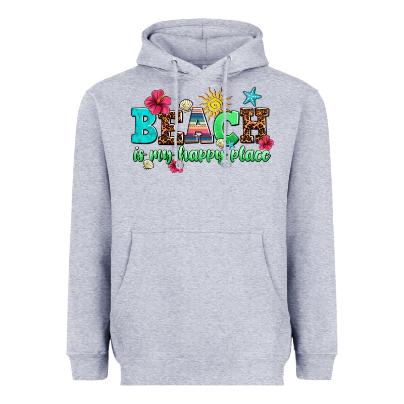 Beach Is My Happy Place Heavyweight Hoodie by AdoDesignShop | Teevron