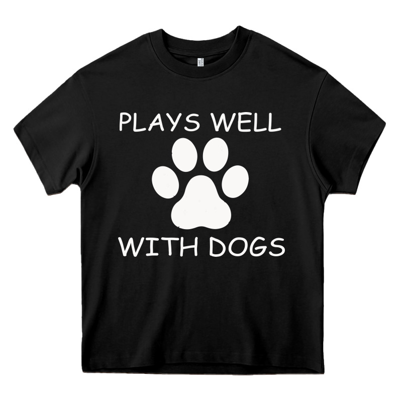 Plays Well With Dogs Heavy Core Tee by Bettercallsaul | Teevron