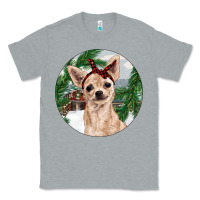 Heather Grey Chihuahua And Farm Classic Tee - RanaPortraitStore