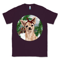 Plum Chihuahua And Farm Classic Tee - RanaPortraitStore