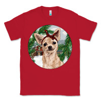 Red Chihuahua And Farm Classic Tee - RanaPortraitStore