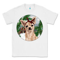 White Chihuahua And Farm Classic Tee - RanaPortraitStore