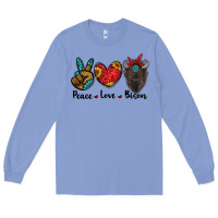 Colony Blue peace love bison Long Sleeve Tee - RanaPortraitStore