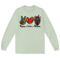 Matcha peace love bison Long Sleeve Tee - RanaPortraitStore