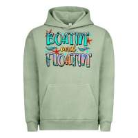 Pigment Oil Green boatin' and floatin' Urban Hoodie - JahusDesignShop