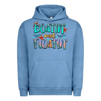 Pigment Pebble Blue boatin' and floatin' Urban Hoodie - JahusDesignShop