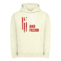 Pigment Pistachio God Guns Whiskey Freedom - Pro Gun American Flag Guns Arts Characters Urban Hoodie - maiPhamDesign