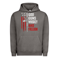 Pigment Tornado God Guns Whiskey Freedom - Pro Gun American Flag Guns Arts Characters Urban Hoodie - maiPhamDesign