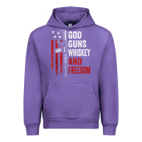 Tulip God Guns Whiskey Freedom - Pro Gun American Flag Guns Arts Characters Urban Hoodie - maiPhamDesign