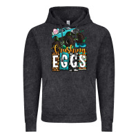 Vintage Black Easter Day Monster truck crushing eggs Vintage Hoodie - OliviaCreatesArt