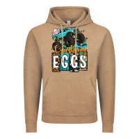 Vintage Coffee Easter Day Monster truck crushing eggs Vintage Hoodie - OliviaCreatesArt