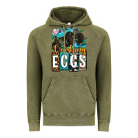 Vintage Olive Easter Day Monster truck crushing eggs Vintage Hoodie - OliviaCreatesArt