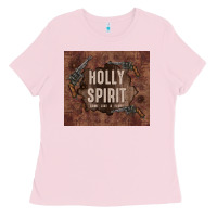 Bubblegum Pink holly spirit come like a flood Ladies Tee - TumblerDesignByShophia