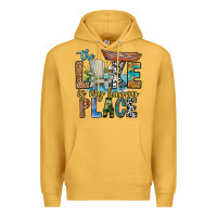 Mustard the lakes my happy place Premium Hoodie - CowhideDigitalArt