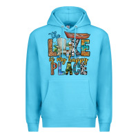 Ocean Blue the lakes my happy place Premium Hoodie - CowhideDigitalArt