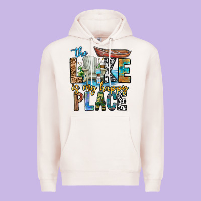 The Lakes My Happy Place Premium Hoodie Designed By Cowhidedigitalart