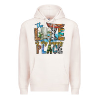 Pale Pink the lakes my happy place Premium Hoodie - CowhideDigitalArt