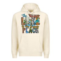 Tofu the lakes my happy place Premium Hoodie - CowhideDigitalArt