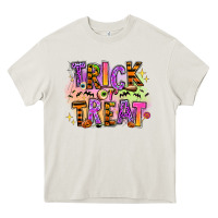 Cream Trick or treat Heavy Core Tee - RanaPortraitStore