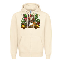 Sandshell christmas donkey candy house Zipper Hoodie - BarkalooDesign