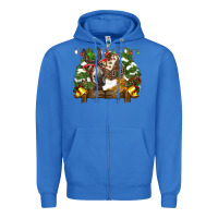 Christmas Donkey Candy House Zipper Hoodie | Teevron