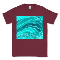 Burgundy turquoise agate Classic Tee - TumblerDesignByShophia