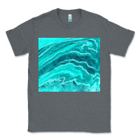 Charcoal Heather turquoise agate Classic Tee - TumblerDesignByShophia