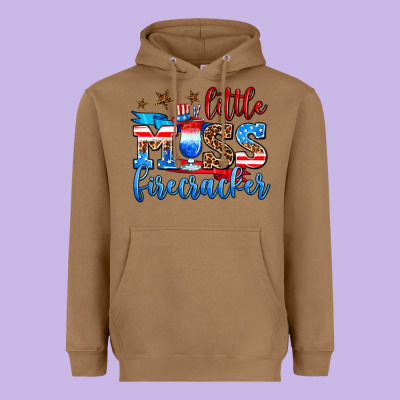 Little Miss Firecracker Heavyweight Hoodie Designed By Adodesignshop
