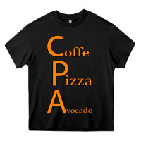Black coffe pizza avocado Heavy Core Tee - Bettercallsaul