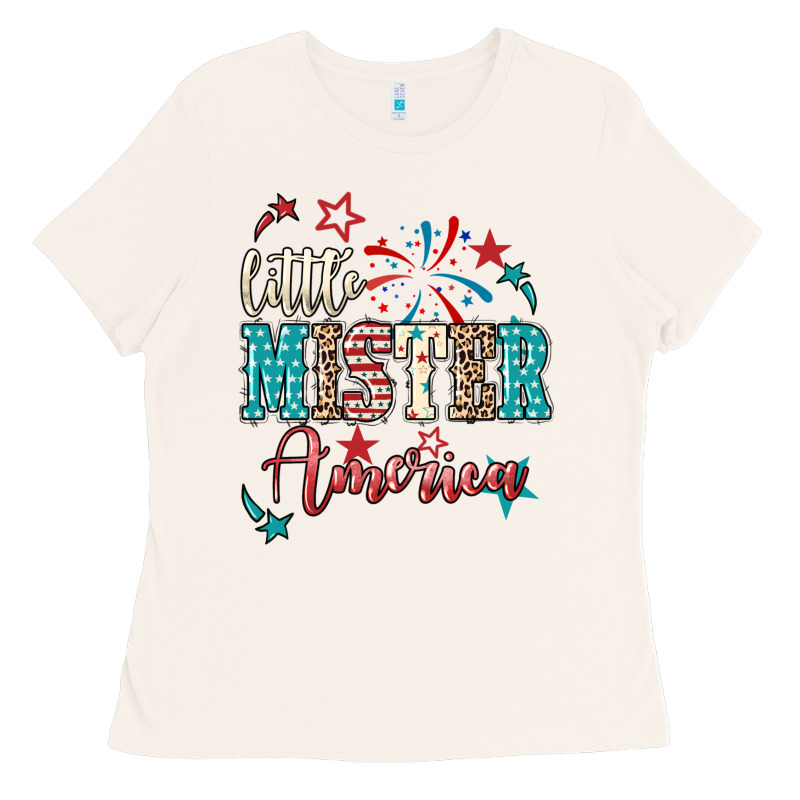 Little Mister America 4th Of July Ladies Tee by HowdyJamesFarm | Teevron