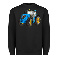 Black western farm tractor blue Heavyweight Sweatshirt - Artiststas