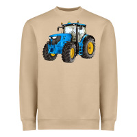 Mushroom western farm tractor blue Heavyweight Sweatshirt - Artiststas