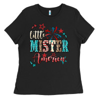 Little Mister America 4th Of July Ladies Tee | Teevron