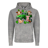 Cloud Rock St. Patrick's farm animal truck Vintage Hoodie - OliviaCreatesArt