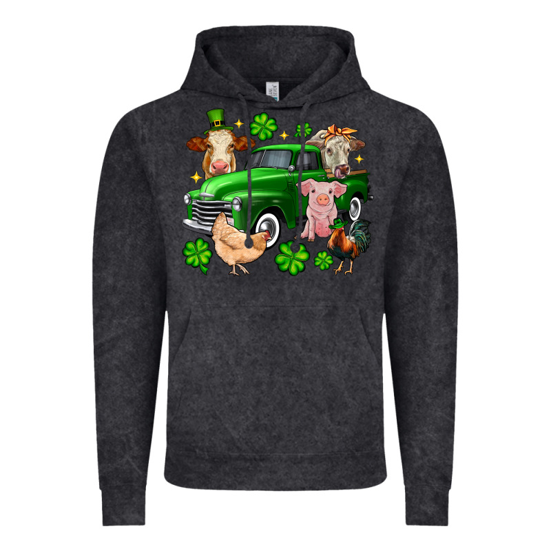 St. Patrick's Farm Animal Truck Vintage Hoodie by OliviaCreatesArt | Teevron