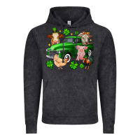 Vintage Black St. Patrick's farm animal truck Vintage Hoodie - OliviaCreatesArt