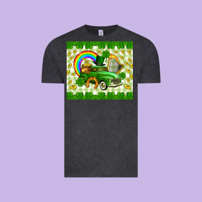St. Patrick's Truck Vintage Tee Designed By Cowgirlartshop