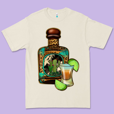 Tequila Bottle Premium Tee Designed By Jasminsmagicworld