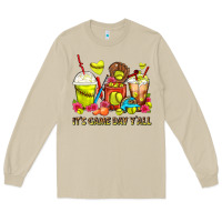 Mushroom It's Game Day Y'all Softball Coffee Cups Long Sleeve Tee - FaDigitalArtStudio
