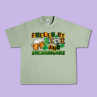Fueled By Beer And Shenanigans Urban Heavy Tee Designed By Cowgirlartshop