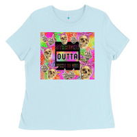 Baby Blue straight outta fucks to give Ladies Tee - TumblerDesignByShophia
