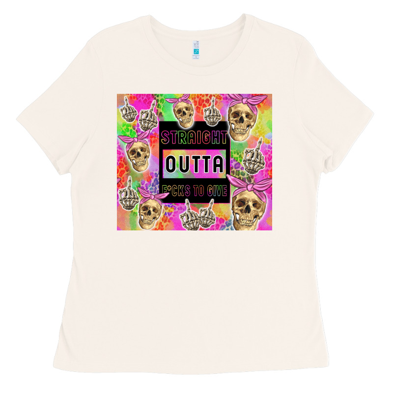 Straight Outta Fucks To Give Ladies Tee by TumblerDesignByShophia | Teevron
