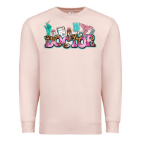 Pale Pink doctor Premium Sweatshirt - AdoDesignShop
