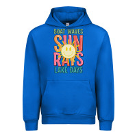 Cobalt boat waves sun rays lake days Urban Hoodie - JahusDesignShop
