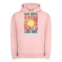 Pigment Salmon boat waves sun rays lake days Urban Hoodie - JahusDesignShop