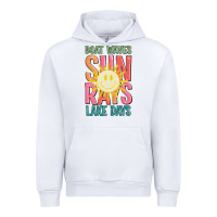 White boat waves sun rays lake days Urban Hoodie - JahusDesignShop