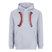 Heather Grey ball stitch Heavyweight Hoodie - AdoDesignShop