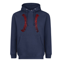 Navy ball stitch Heavyweight Hoodie - AdoDesignShop