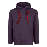 Plum ball stitch Heavyweight Hoodie - AdoDesignShop