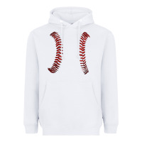 White ball stitch Heavyweight Hoodie - AdoDesignShop
